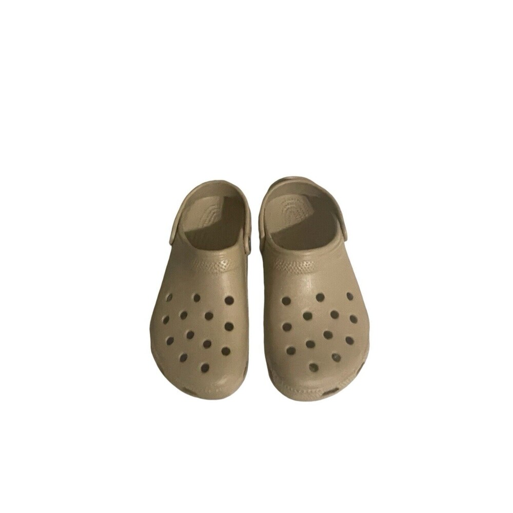 Crocs Classic Clog Sandals, beige Mens 5 - Women’s 7- RARE color - Picture 4 of 16